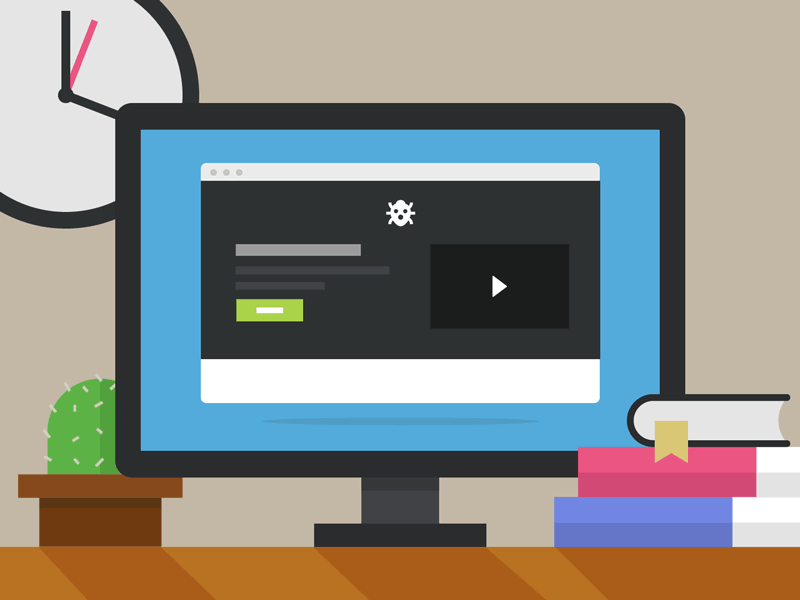 Una computadora de un developer.