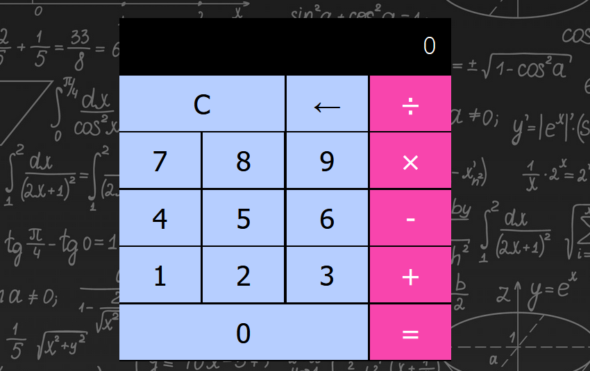 Calculadora en HTML/CSS/JS.