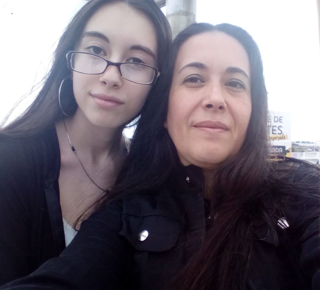 Nuestra foto. Somos madre e hija.